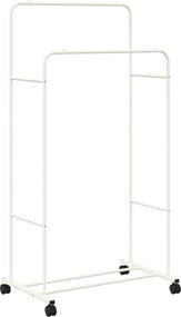vidaXL Ruhafogó Egyszínű Fehér 80 x 53 x 156 cm
