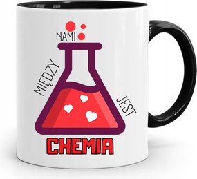 Fekete Bögre Fiúnak Kémia Közöttünk, fényképes nyomattal