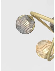 Wofi 8015-204 - LED Asztali lámpa METZ 2xG9/3,5W/230V arany/szürke