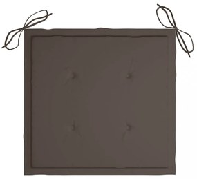 2 db tópszínű oxford szövet kerti székpárna 50x50x4 cm