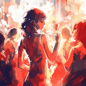 Poszter 40x40cm Kijárat az esti órákban