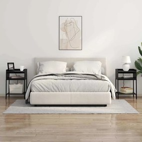 Éjjeli Szekrények 2 pcs Musta tammi 40 x 40 x 61 cm Faanyag