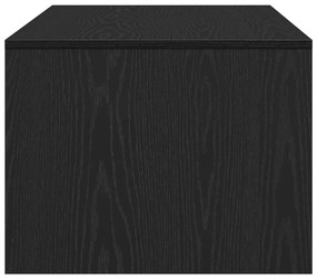 Fekete Tölgy Kávézó Asztal 102x55x43.5 cm Mérnöki Fából Készült