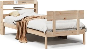 vidaXL tömör fenyőfa ágy matrac nélkül 90 x 200 cm