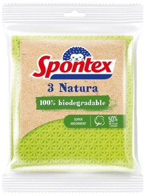 Spontex Natura szivacsos törlőkendő, 3 db