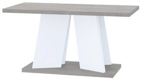 Dohányzóasztal Mulnu (világosszürke + fehér). 1055221