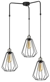 Mathaios fekete fém függőlámpa - Opviq lights