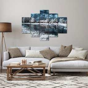 Kép - Fagyott táj (150x105 cm)