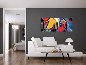 Kép - A férfiak absztrakciója (120x50 cm)