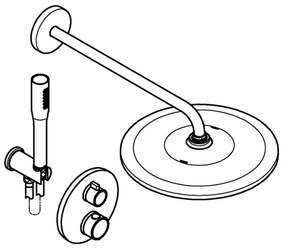 GROHE 34880000 - Falba süllyesztett statikus zuhanycsaptelep GROHTHERM SMARTCONTROL króm