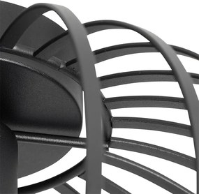 Okos mennyezeti lámpa fekete 30 cm Wifi G95-tel - Johanna