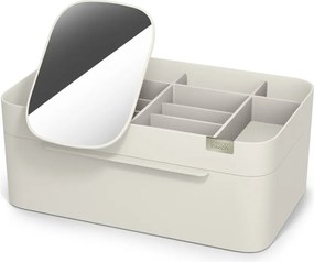 Bézs műanyag fürdőszobai rendszerező kozmetikumokhoz Viva – Joseph Joseph