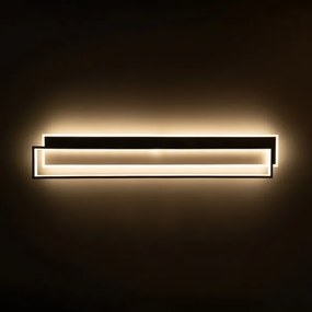 BRILAGI - LED dimmelhető mennyezeti lámpatest OUTLINE LED/90W/230V 18x100 cm fehér/fekete + távirányító