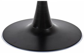 Elegáns Kerek Étkezőasztal 70 cm. Átmérő. Mdf Asztallap, Fém Talp - Jesolo