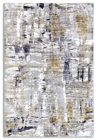 Világosszürke szőnyeg 120x160 cm Malard Anthracite Gold – Elle Decoration