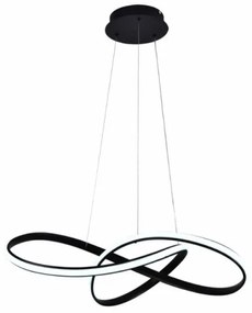 Brilagi - LED Dimmelhető csillár zsinóron COSMOWAVE LED/70W/230V fekete + távirányító