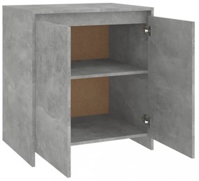 betonszürke szerelt fa tálalószekrény 70x41x75 cm