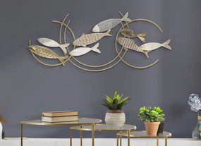 Fali dekoráció halas mozdulat 142,9x5x61,6cm