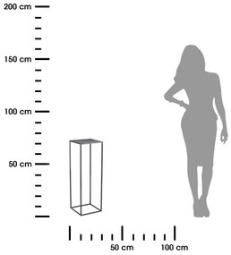 Virágállvány 70x24 cm antracit