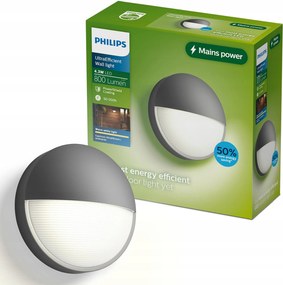 Kerti fali lámpa Kültéri lámpa 4.3W 800lm 2700K IP44 Capricorn Philips