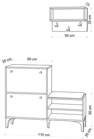 Előszoba bútor Bratty (tölgy). 1072353