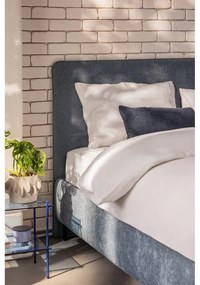 Kék kárpitozott franciaágy ágyráccsal 160x200 cm Noira Slim – Bonami Selection