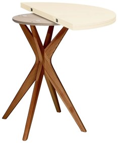 Kerek bővíthető étkezőasztal 45x90 cm Jubi – Ragaba