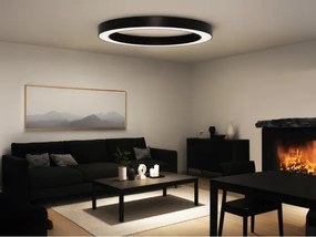 LED Mennyezeti lámpa LED/115W/230V 3000/4000/6500K átm. 120 cm fekete