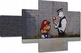 Festmények 130x80 Banksy gombász Rendőrség