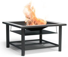 Merano Avanzato 3 az 1-ben, tűzrakóhely grill funkcióval, asztalként is használható, 87 x 87 cm