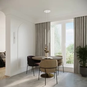 Sollux SL.1175 - Csillár zsinóron PASTELO 5xG9/8W/230V fehér