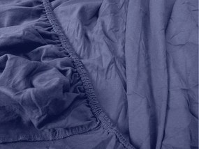 Jersey lepedő tengerészkék 90 x 200 cm