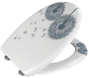 WENKO 22409100-WC-ülőke ASTERA 45x38 cm többszínű/ezüst