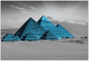Poszterek 200x135 Kék piramisok