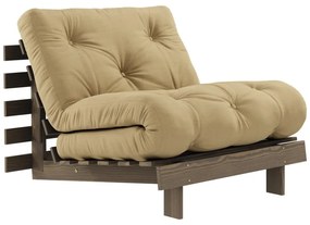 Bézses mustársárga fotel Roots – Karup Design