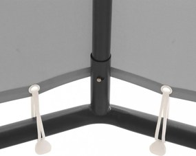 antracitszürke pavilon 4 x 4 m