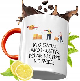 Narancssárga Bögre Logisztikai Ajándék fényképes nyomtatással