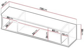 Függesztett szekrény SZ WISZ Moroneza MR06 (fehér)  . 1106313