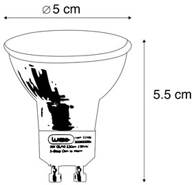 7 darabos GU10 dimmelhető LED izzókészlet 7W 500lm 2700K