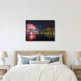 A szingapúri tűzijáték képe (70x50 cm)