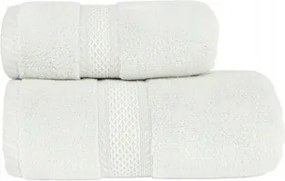 Rodos törölköző 50x90 cm 100% puha nedvszívó pamut 500g/m2 Fehér 001