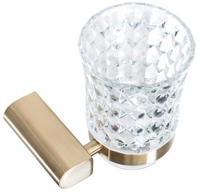 Fürdőszobai pohár Brushed Gold 322224B