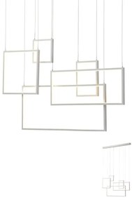 Redo 01-2316 - PLANA LED, dimmelhető, kábelre akasztható függeszték, 80W/230V, fehér