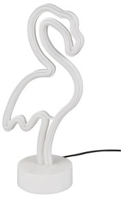 Fehér LED asztali lámpa (magasság 29 cm) Flamingo – Trio