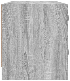 vidaXL szürke sonoma színű TV-szekrény üvegajtókkal 102 x 37 x 42 cm