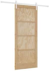 Csúszó Ajtó Természetes és fehér 86 x 211 cm