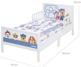 Fehér-kék gyerekágy 70x140 cm Paw Patrol – Roba
