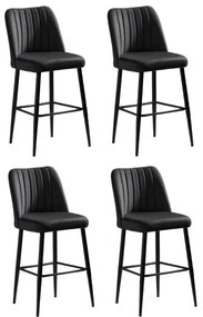 Vento Anthracite bárszék szett, 4 db, 4 db