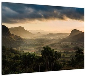 Kép - Kubai csúcsok (üvegen) (70x50 cm)