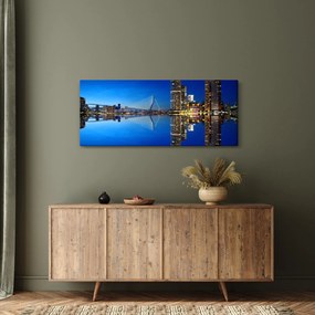 Kép - éjszaka Rotterdam (120x50 cm)